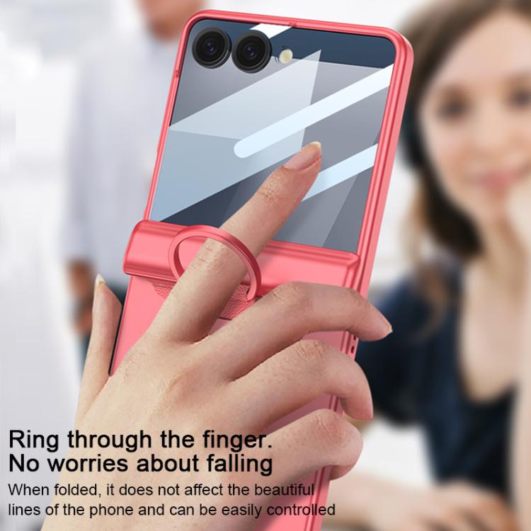 GKK Integrated Magnetic Folding Full Cover Phone Case with D-Cross Ring