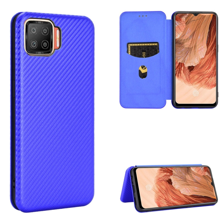 Carbon Fiber Texture Magnetic Horizontal Flip TPU + PC + PU Leather Case with Card Slot, For LG Q92 5G, For OPPO F17 / A73 (2020), For OPPO Realme Narzo 20 / Realme C12, For Alcatel 1SE 2020