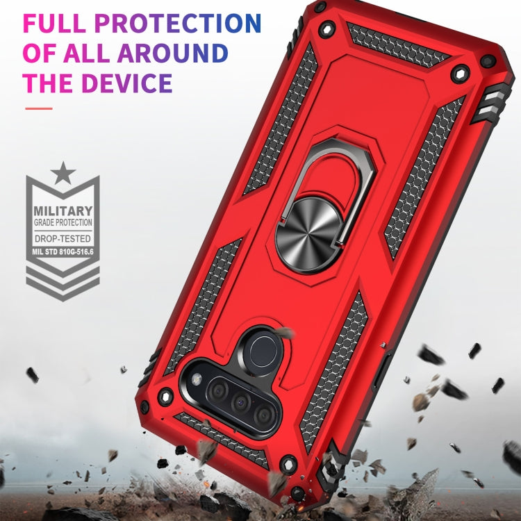 Shockproof TPU + PC Protective Case with 360 Degree Rotating Holder, For LG K50 & Q60