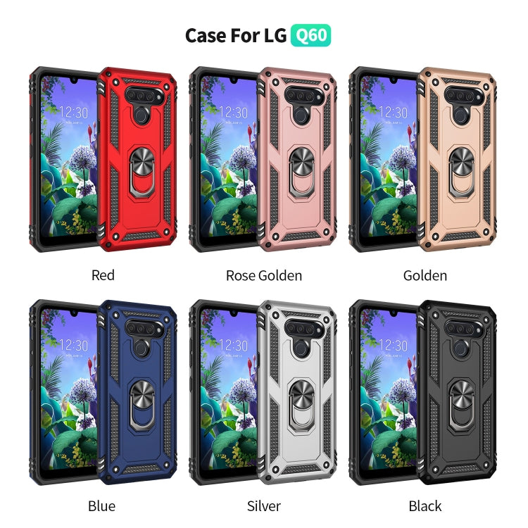 Shockproof TPU + PC Protective Case with 360 Degree Rotating Holder, For LG K50 & Q60