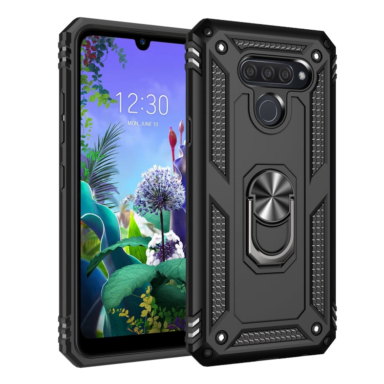 Shockproof TPU + PC Protective Case with 360 Degree Rotating Holder, For LG K50 & Q60