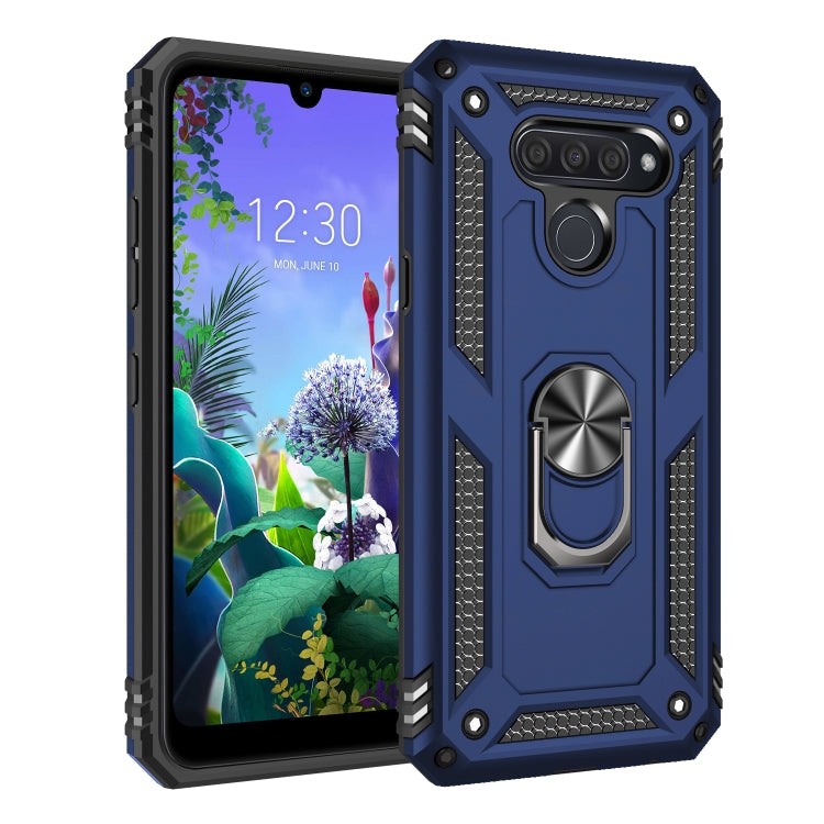 Shockproof TPU + PC Protective Case with 360 Degree Rotating Holder, For LG K50 & Q60