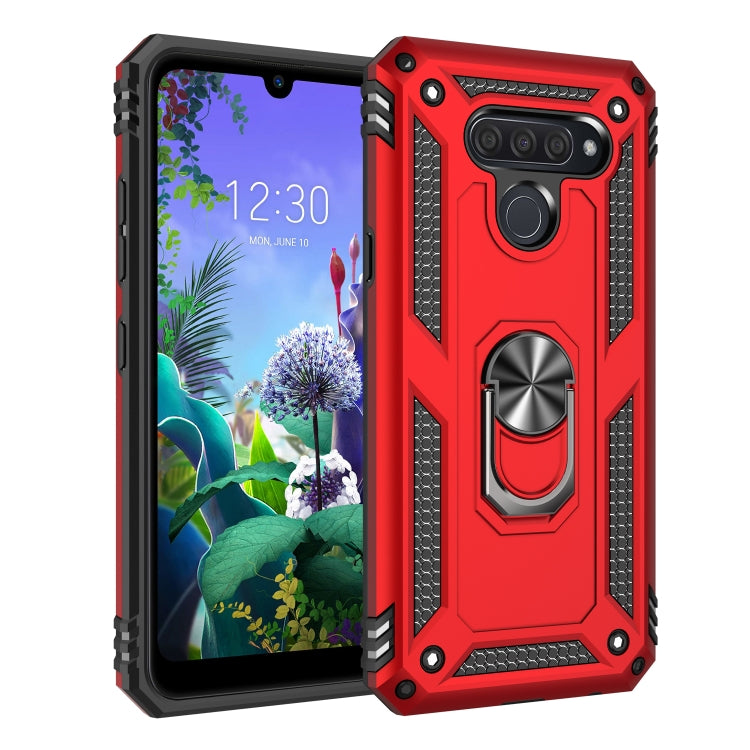 Shockproof TPU + PC Protective Case with 360 Degree Rotating Holder, For LG K50 & Q60