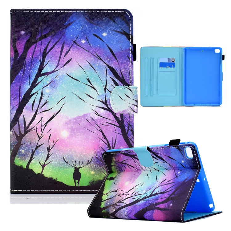 Colored Drawing Horizontal Flip Leather Case with Holder & Card Slots & Sleep / Wake-up Function, For iPad mini 5 / 4 / 3 / 2 / 1, For iPad 10.2 2021 / 2020 / 2019 / iPad Air 10.5 (2019), For iPad Pro 11 inch (2020) / (2018) / iPad Air 4 10.9 inch (2020)