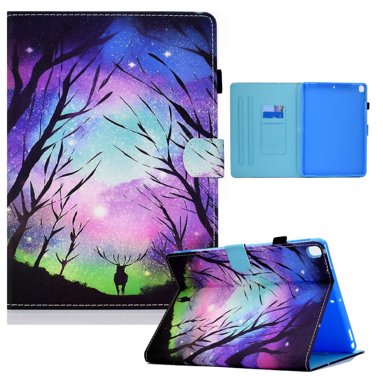 Colored Drawing Horizontal Flip Leather Case with Holder & Card Slots & Sleep / Wake-up Function, For iPad mini 5 / 4 / 3 / 2 / 1, For iPad 10.2 2021 / 2020 / 2019 / iPad Air 10.5 (2019), For iPad Pro 11 inch (2020) / (2018) / iPad Air 4 10.9 inch (2020)