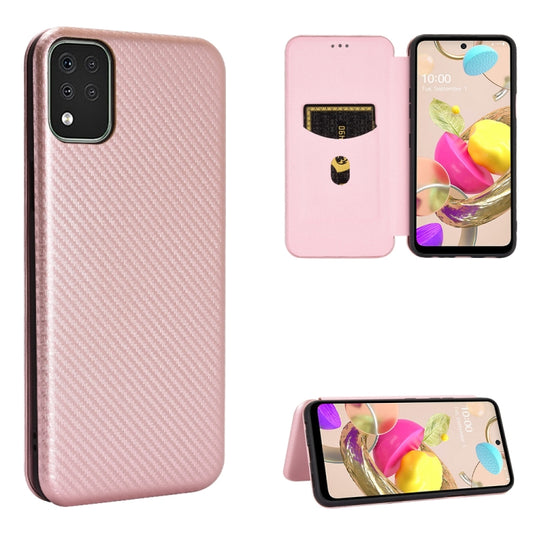 Carbon Fiber Texture Magnetic Horizontal Flip TPU + PC + PU Leather Case with Card Slot, For LG K42, For OPPO Realme V5 / Realme Q2, For Wiko View5 Plus, For Huawei P Smart 2021 / Y7A, For Xiaomi Mi 10T Lite