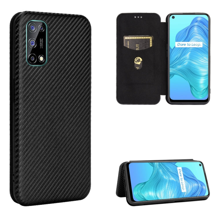 Carbon Fiber Texture Magnetic Horizontal Flip TPU + PC + PU Leather Case with Card Slot, For LG K42, For OPPO Realme V5 / Realme Q2, For Wiko View5 Plus, For Huawei P Smart 2021 / Y7A, For Xiaomi Mi 10T Lite