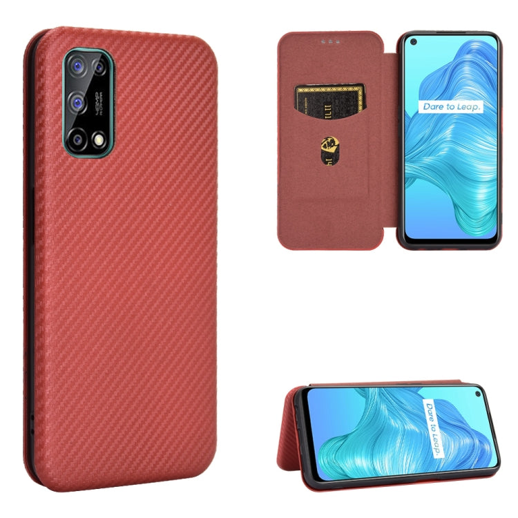 Carbon Fiber Texture Magnetic Horizontal Flip TPU + PC + PU Leather Case with Card Slot, For LG K42, For OPPO Realme V5 / Realme Q2, For Wiko View5 Plus, For Huawei P Smart 2021 / Y7A, For Xiaomi Mi 10T Lite