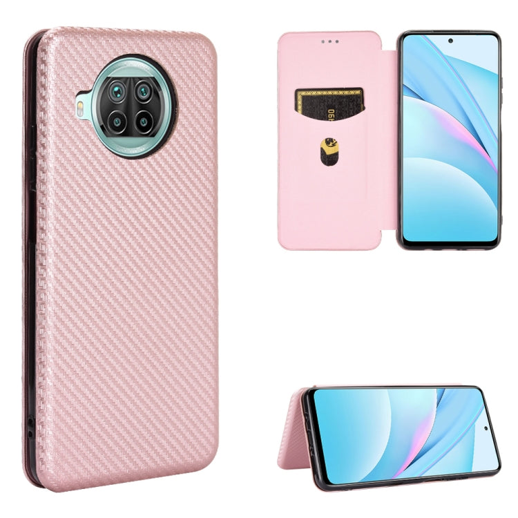 Carbon Fiber Texture Magnetic Horizontal Flip TPU + PC + PU Leather Case with Card Slot, For LG K42, For OPPO Realme V5 / Realme Q2, For Wiko View5 Plus, For Huawei P Smart 2021 / Y7A, For Xiaomi Mi 10T Lite