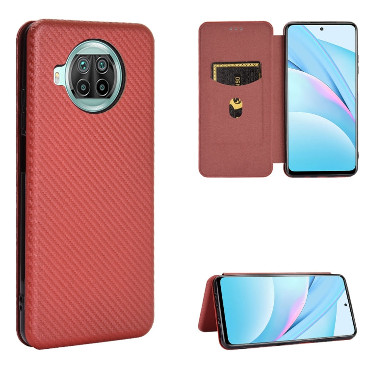 Carbon Fiber Texture Magnetic Horizontal Flip TPU + PC + PU Leather Case with Card Slot, For LG K42, For OPPO Realme V5 / Realme Q2, For Wiko View5 Plus, For Huawei P Smart 2021 / Y7A, For Xiaomi Mi 10T Lite