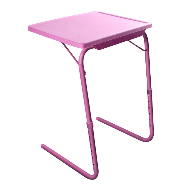 Plastic Pad Steel Tube Bracket Liftable Foldable Portable Multi-purpose Laptop Table, Adjustable Height: 52-72cm, Adjustable Angle: 30 Degrees / 60 Degrees / 90 Degrees, Adjustable Height: 52-72cm Pink, Adjustable Height: 52-72cm Blue