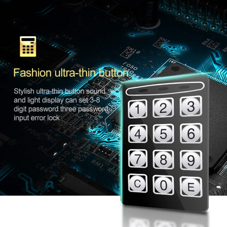 17E Home Mini Electronic Security Lock Box Wall Cabinet Safety Box without Coin-operated Function