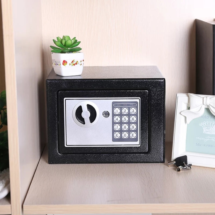 17E Home Mini Electronic Security Lock Box Wall Cabinet Safety Box with Coin-operated Function