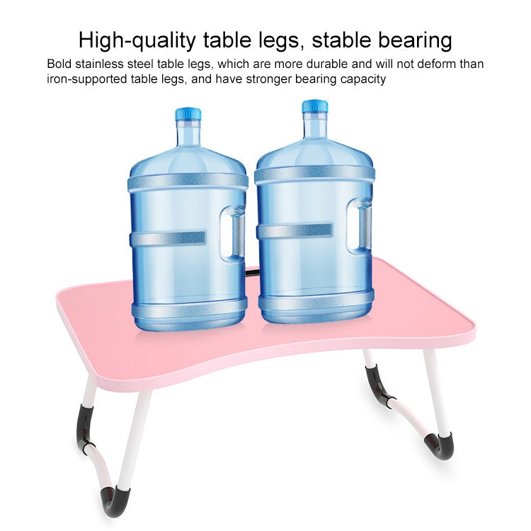 W-shaped Non-slip Legs Adjustable Folding Portable Laptop Desk without Card Slot