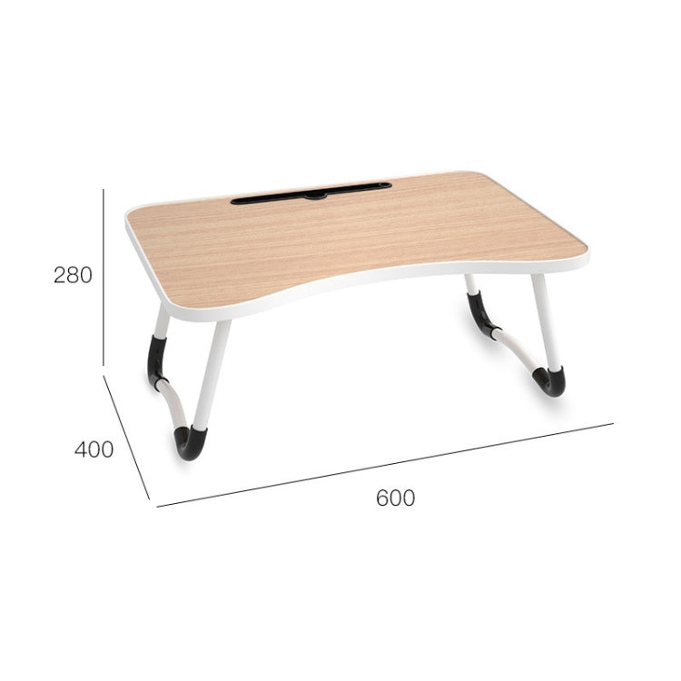 W-shaped Non-slip Legs Adjustable Folding Portable Laptop Desk without Card Slot