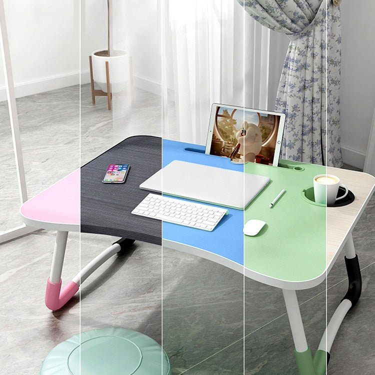 W-shaped Non-slip Legs Adjustable Folding Portable Laptop Desk without Card Slot