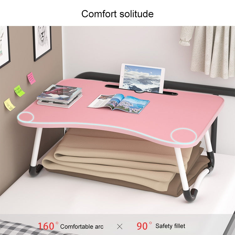 W-shaped Non-slip Legs Adjustable Folding Portable Laptop Desk without Card Slot, without Card Slot