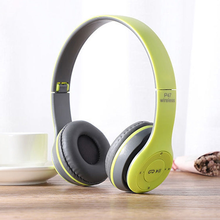 P47 Foldable Wireless Bluetooth Headphone with 3.5mm Audio Jack, Support MP3 / Call, P47 Red, P47 White, P47 Green, P47 Black, P47 Blue