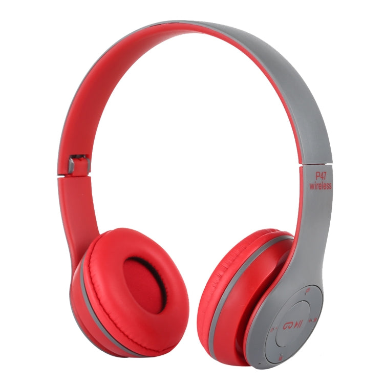 P47 Foldable Wireless Bluetooth Headphone with 3.5mm Audio Jack, Support MP3 / Call, P47 Red, P47 White, P47 Green, P47 Black, P47 Blue