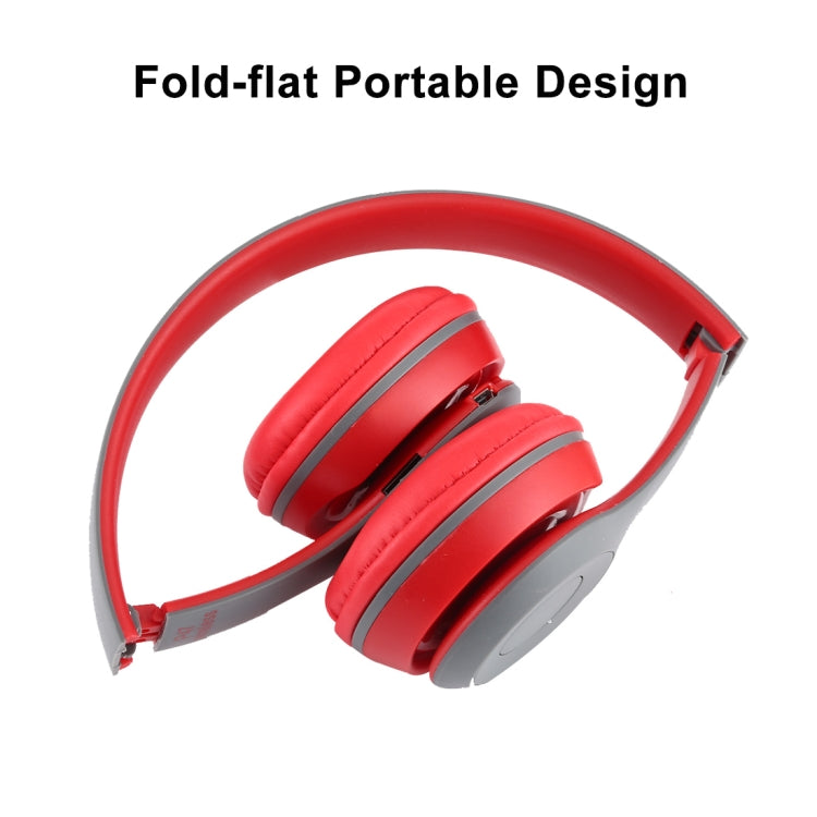 P47 Foldable Wireless Bluetooth Headphone with 3.5mm Audio Jack, Support MP3 / Call, P47 Red, P47 White, P47 Green, P47 Black, P47 Blue