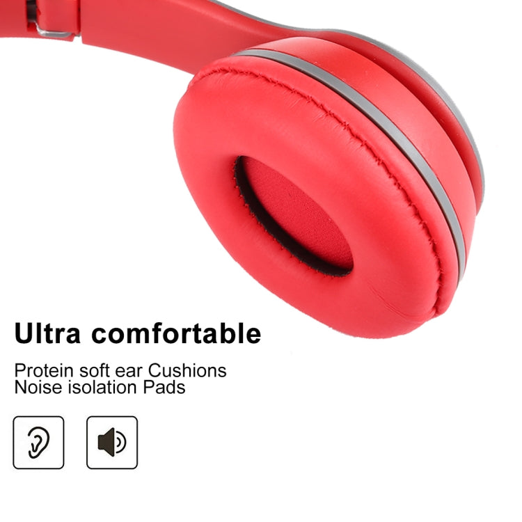 P47 Foldable Wireless Bluetooth Headphone with 3.5mm Audio Jack, Support MP3 / Call, P47 Red, P47 White, P47 Green, P47 Black, P47 Blue