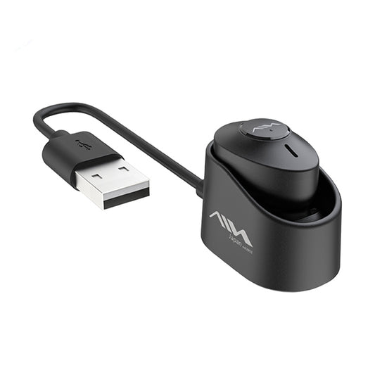 AIN MK-X18S USB Car Single Wireless Bluetooth Earphone with Charging Box, Support HD Call & Siri & Automatic Pairing, MK-X18S