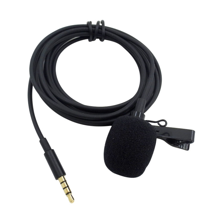 ZS0154 Recording Clip-on Collar Tie Mobile Phone Lavalier Microphone, Cable length: 2.5m, 2.5m