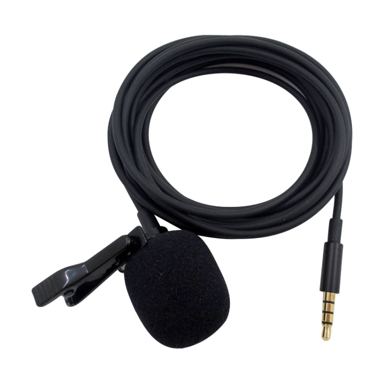 ZS0154 Recording Clip-on Collar Tie Mobile Phone Lavalier Microphone, Cable length: 2.5m, 2.5m