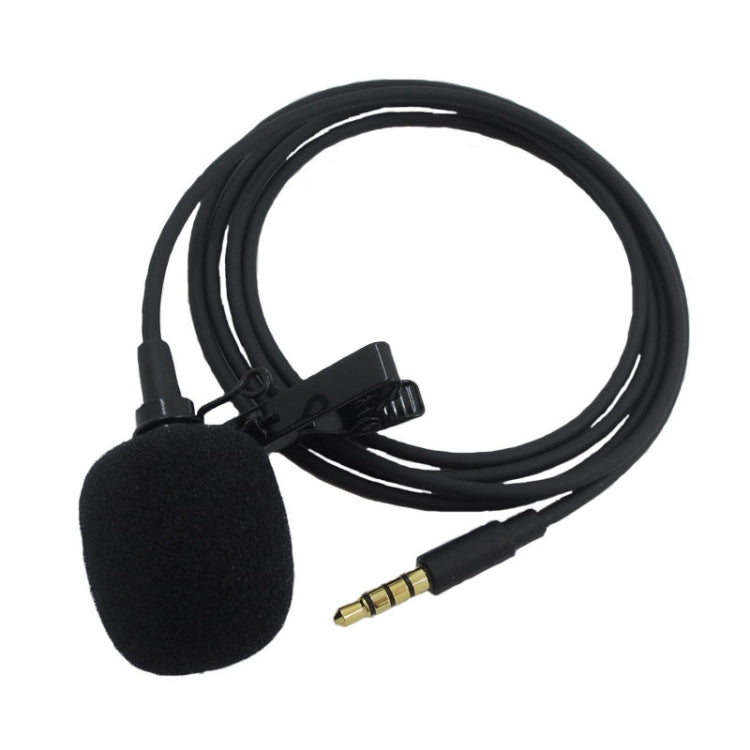 ZS0154 Recording Clip-on Collar Tie Mobile Phone Lavalier Microphone, Cable length: 2.5m, 2.5m