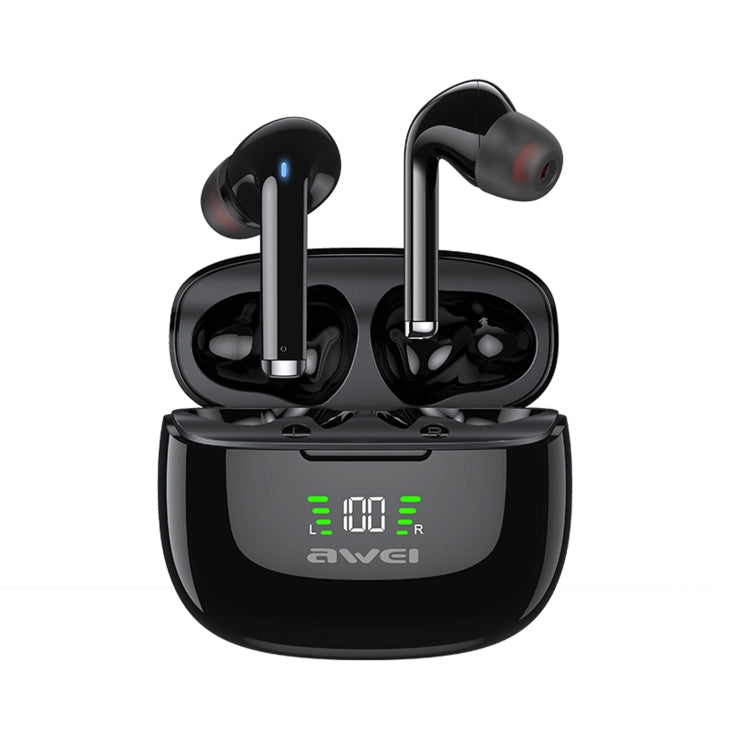 awei TA8 Bluetooth 5.2 ANC Active Noise Reduction Wireless Bluetooth Earphone, TA8