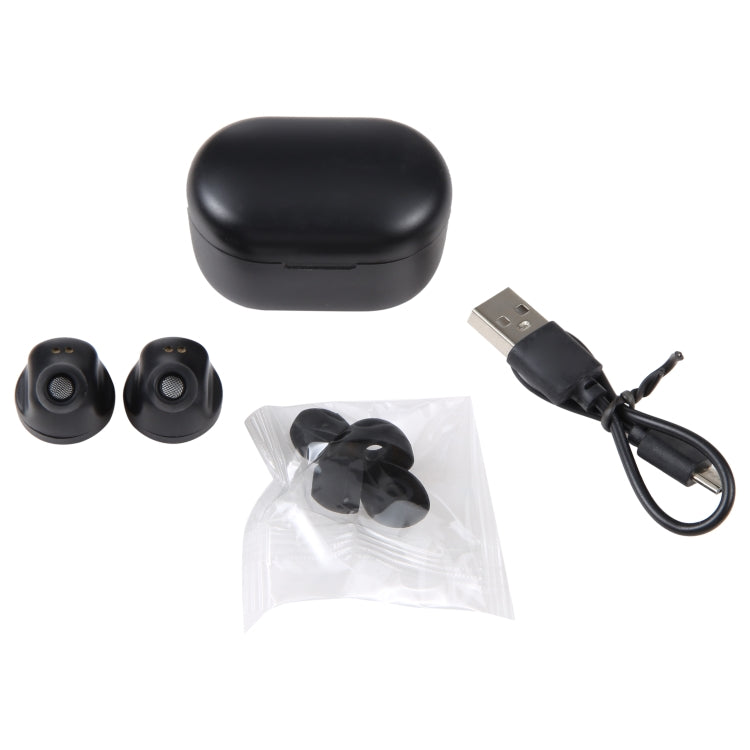 A6 Bluetooth 5.0 True Wireless Bluetooth Earphone with Charging Box, A6 Black