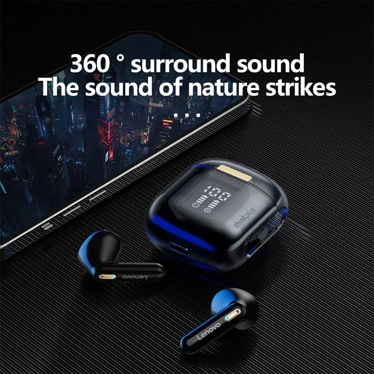 Lenovo LP6 Pro Bluetooth 5.3 LED Digital Display HiFi Wireless Bluetooth Earphone, LP6 Pro