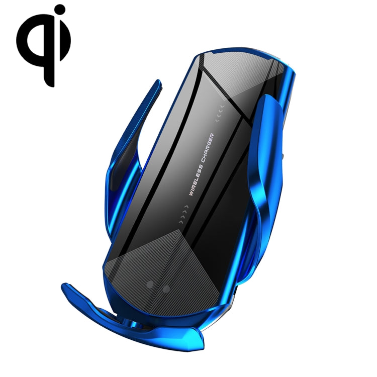 Q2 15W Universal Rotation Infrared Induction Magnetic Car Wireless Charging Mobile Phone Holder with Micro USB + 8 Pin + Type-C / USB-C Magnetic Connector, Q2 Black, Q2 Gold, Q2 Blue, Q2 Red, Q2 Silver