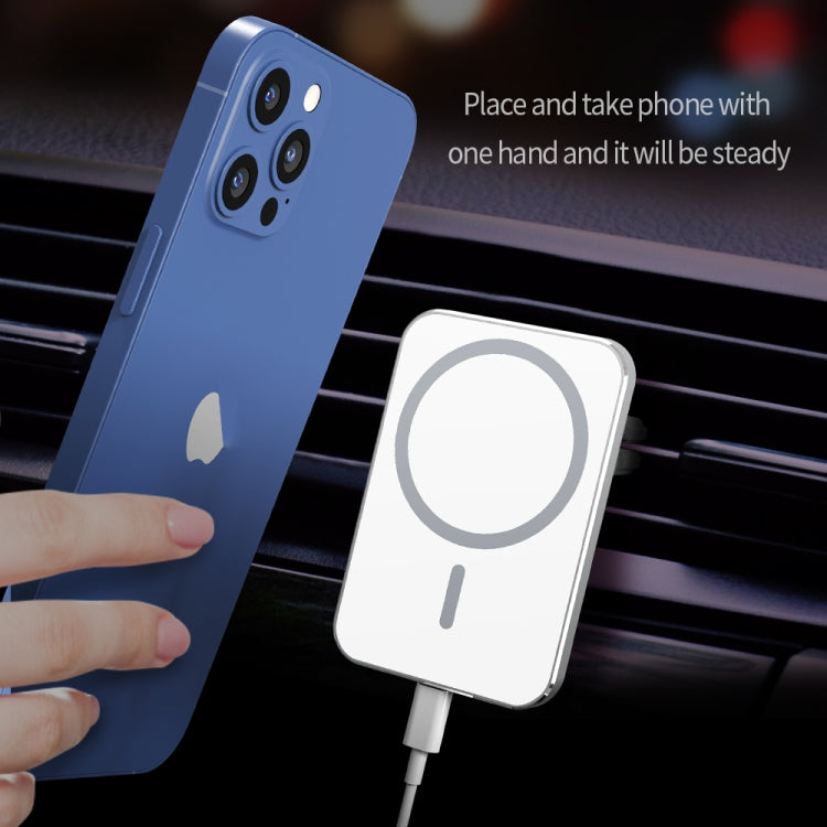 X16 Magsafe Car Air Outlet Vent Mount Clamp Holder 15W Fast Charging Qi Magnetic Wireless Charger, X16