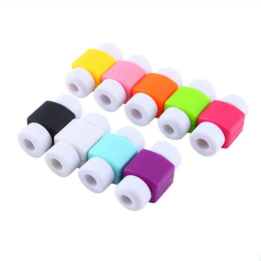 100 PCS Headphone Wire Data Cable Protection Cover Winder Cord Wrap Organizer, Random Color Delivery, 100 PCS Organizer