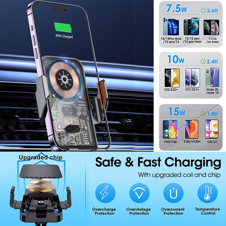 WK WP-U204 15W Vanguard Series Extraordinary Wireless Charging Car Holder, WP-U204