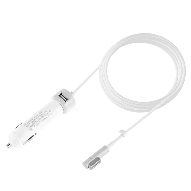 45W 5.1V 2.1A USB Interface Car Charger with 14.5V 3.1A L MagSafe Interface Data Cable, 14.5V 3.1A L MagSafe