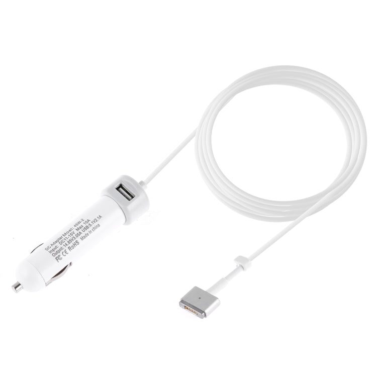 45W-2 5.1V 2.1A USB Interface Car Charger with 14.85V 3.05A T MagSafe 2 Interface Data Cable, 14.85V 3.05A T MagSafe 2