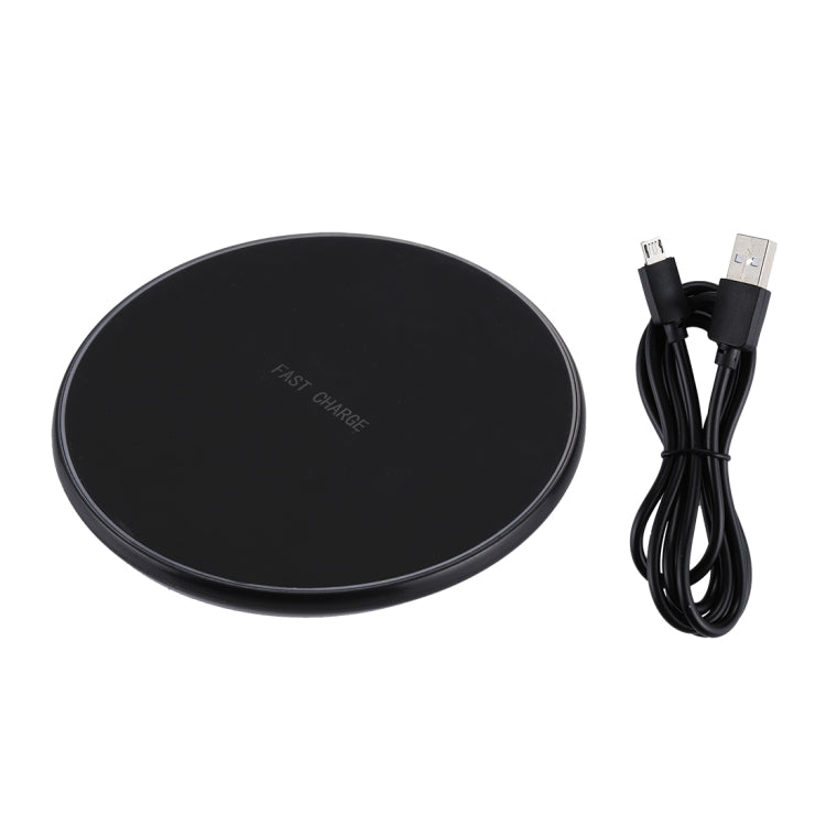 DC 9V 1.67A / 5V 1A Universal Round Shape Qi Standard Fast Wireless Charger with Indicator Light, Round Shape