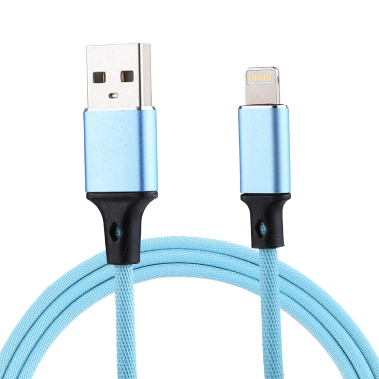 1m 2A USB to 8 Pin Nylon Weave Style Data Sync Charging Cable, 8 Pin Black, 8 Pin Blue, 8 Pin Red, 8 Pin White, 8 Pin Pink, 8 Pin Grey