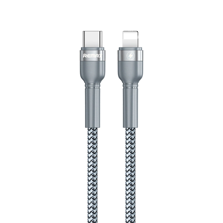 REMAX RC-171 Jany Series 1m PD20W USB to 8 Pin Aluminum Alloy Braid Fast Charging Data Cable, USB to 8 Pin