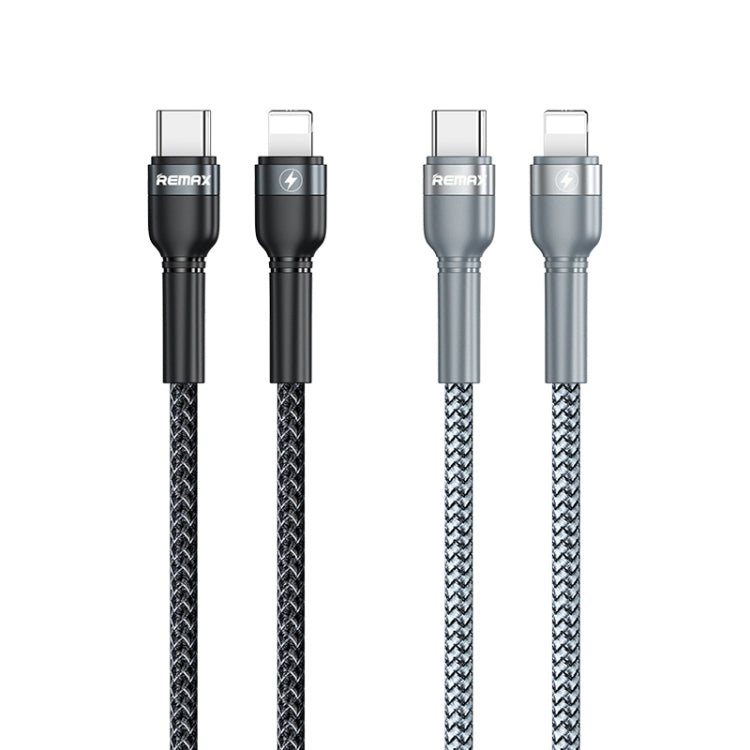 REMAX RC-171 Jany Series 1m PD20W USB to 8 Pin Aluminum Alloy Braid Fast Charging Data Cable, USB to 8 Pin