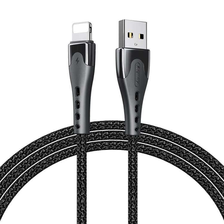 REMAX RC-150i KAWAY Series 1m 2.4A USB to 8 Pin Aluminum Alloy Braid Fast Charging Data Cable, 8 Pin