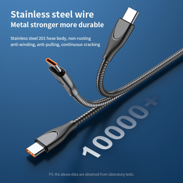 ADC-009 USB-C / Type-C to 8 Pin Zinc Alloy Hose Fast Charging Data Cable, Cable Length: 1m, USB-C / Type-C to 8 Pin