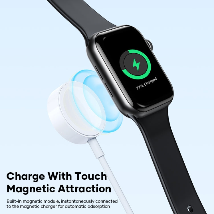 3 in 1 USB-C / Type-C to 8 Pin + USB-C / Type-C + Magnetic Watch Wireless Charger Data Cable, Cable Length: 1.2m, 3 in 1