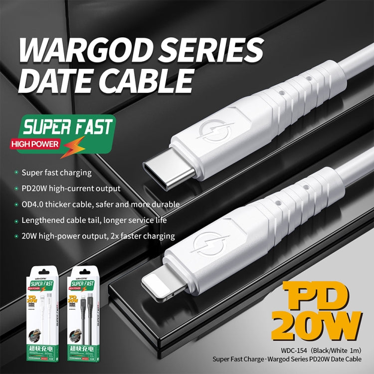 WK WDC-154 Type-C / USB-C to 8 Pin PD 20W Fast Charging Data Cable, Length: 1m, Type-C to 8 Pin