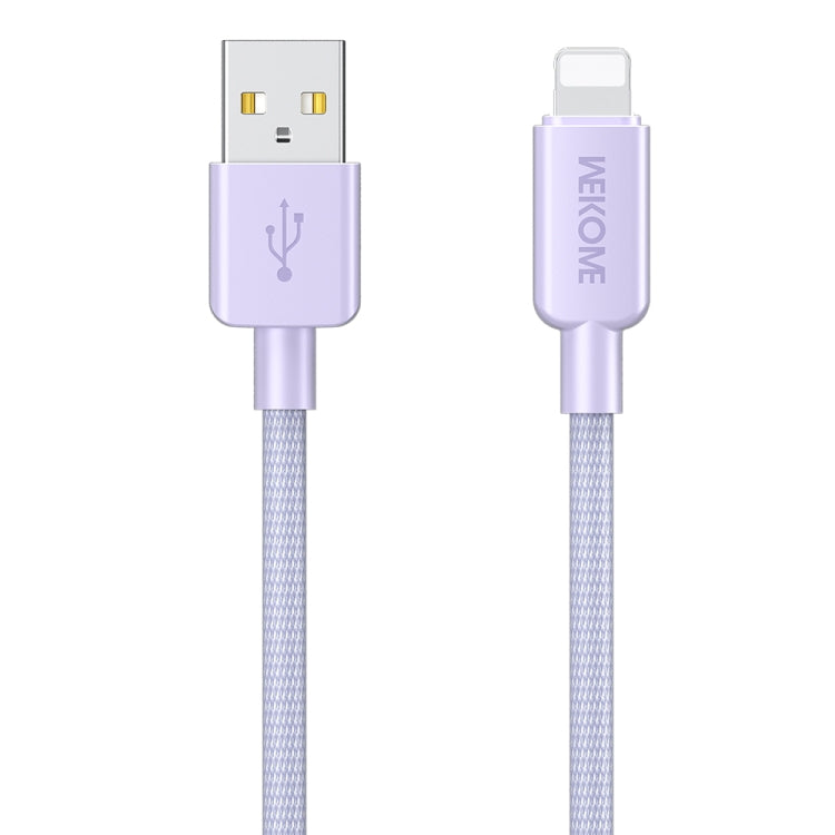 WEKOME WDC-03 Tidal Energy Series 2.4A USB to 8 Pin Braided Data Cable, Length: 1m, USB to 8 Pin