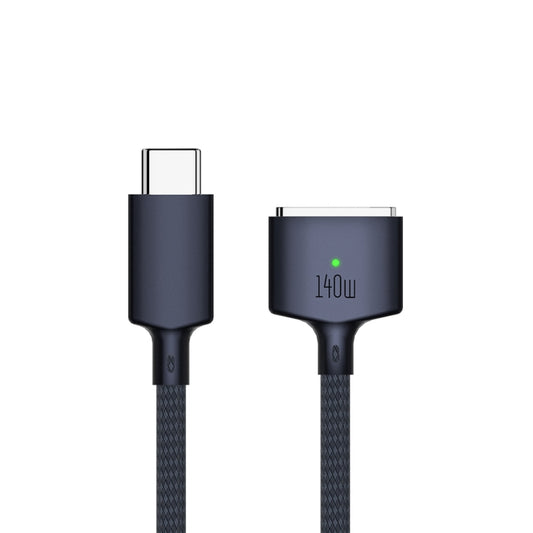 140W USB-C / Type-C to MagSafe 3 Nylon Braided Magnetic Charging Cable, Length: 2m, 140W Blue, 140W White