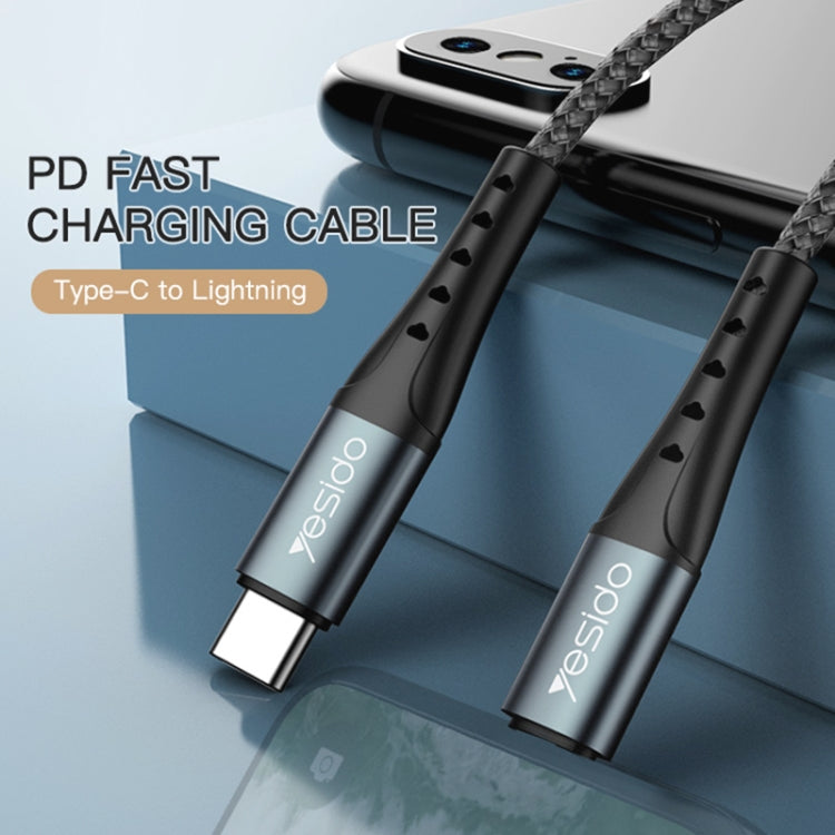 Yesido CA65 2.4A USB-C / Type-C to 8 Pin Charging Cable, Length: 2m, CA65