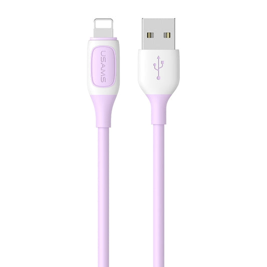 USAMS US-SJ595 Jelly Series USB to 8 Pin Two-Color Data Cable, Cable Length: 1m, USB to 8 Pin